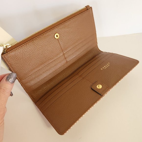 RADLEY London Genuine Leather Bi-Fold Wallet with Bonus Dust Cover - NWT - Picture 4 of 8